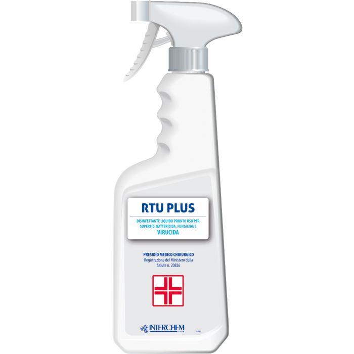 INTERCHEM RTU PLUS disinfettante pronto uso battericida, funghicida, virucida 750 ml