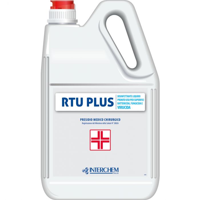 INTERCHEM RTU PLUS disinfettante pronto uso battericida, funghicida, virucida 5 litri