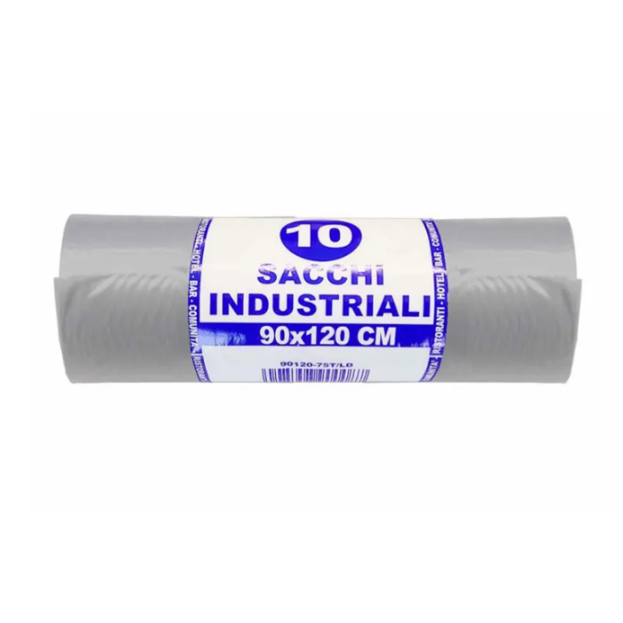 Sacchi a rotolo per spazzatura 90 x 120 cm  ambra spessore 45 MY conf 10 pezzi