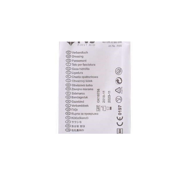 PVS telo sterile in tnt misura 40 x 60 cm per cassette pronto soccorso