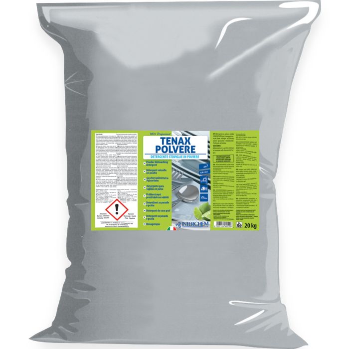 INTERCHEM TENAX POLVERE detersivo in polvere per piatti a mano a tripla concentrazione 20 kg 