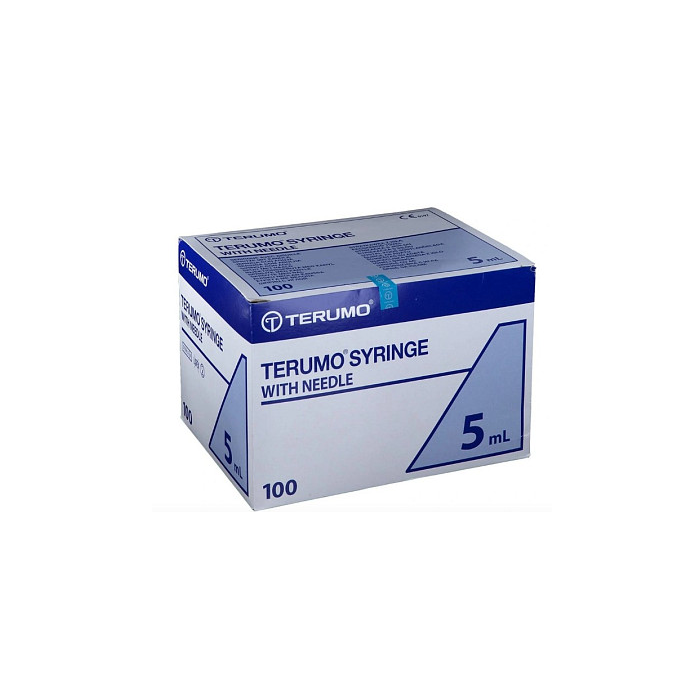 SIRINGHE CON AGO TERUMO 5 ml - 22GX1/2" - sterili conf. 100 pezzi