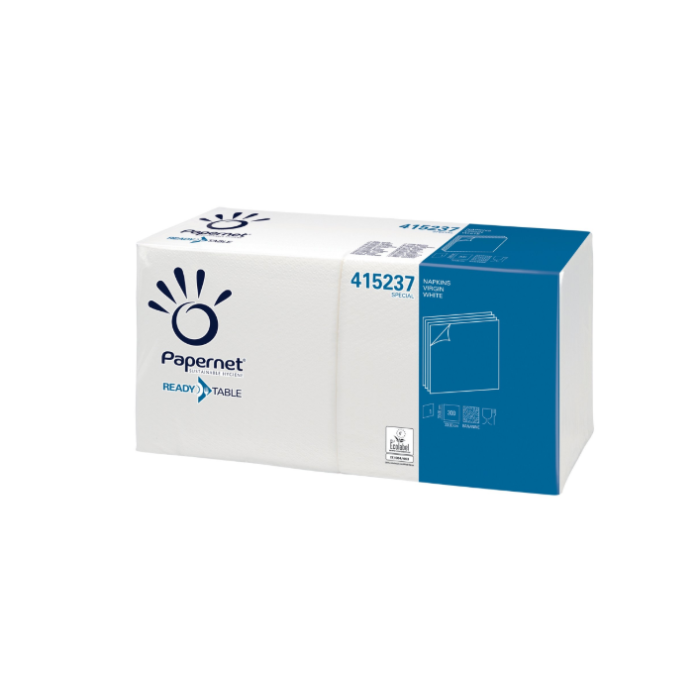 Papernet 415237 - Tovaglioli monovelo bianchi 32x33 cm conf. 300 pezzi