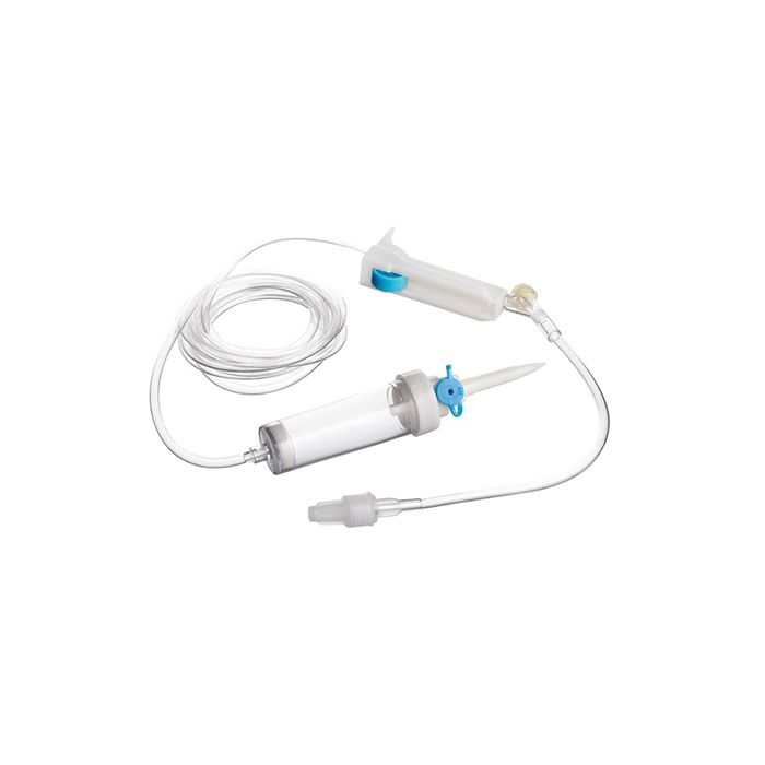 Trasfusore per emoderivati luer lock- latex free -dehp free busta in polietilene