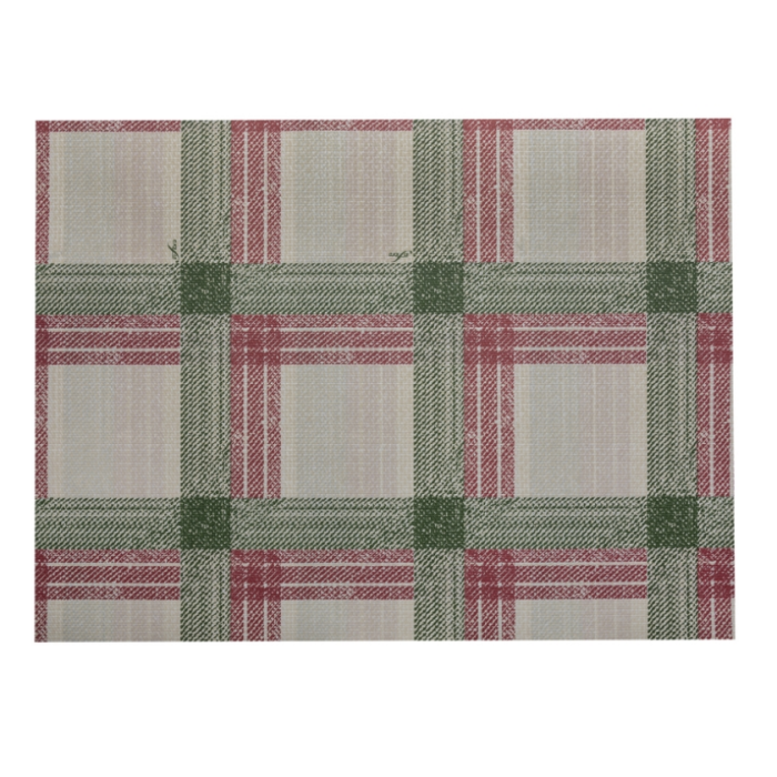 Infibra tovaglietta carta scozzese v. scuro/rosso 30 x 40 cm 250 pezzi