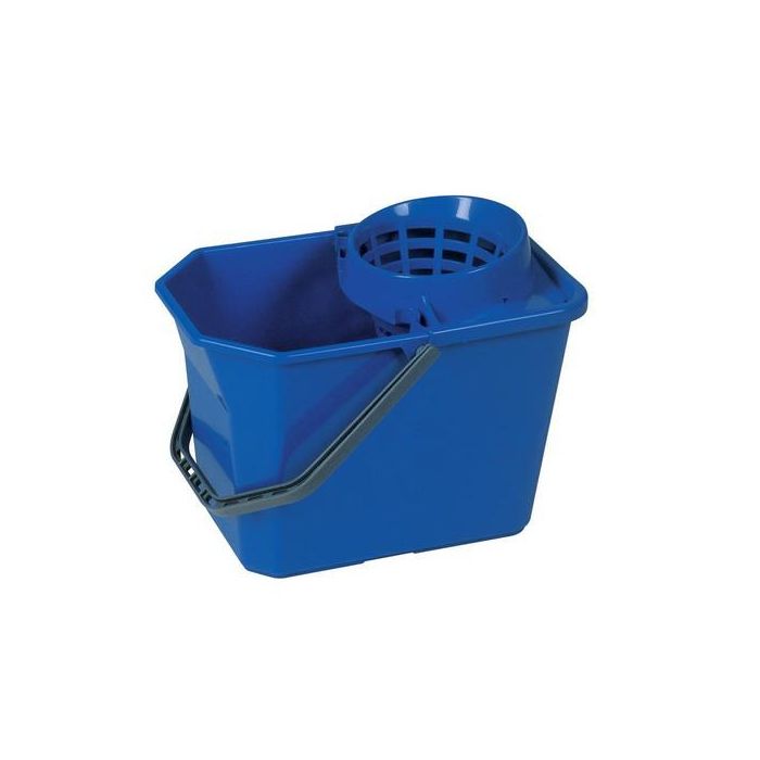 VDM COMFORT Secchio professionale con strizzatore in plastica blu 15 litri