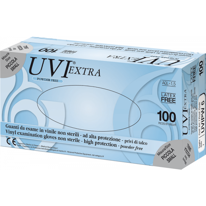 GARDENING UVI EXTRA Guanto in vinile senza polvere conf. 100 pezzi