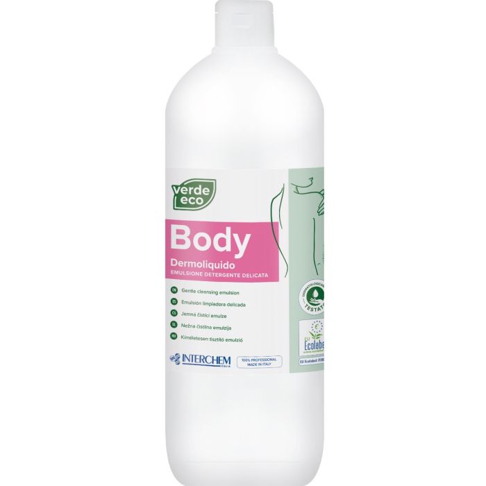 Interchem Verde Eco Body 4 IN 1 sapone,shampoo,bagnoschiuma, igiene intima 1 litro