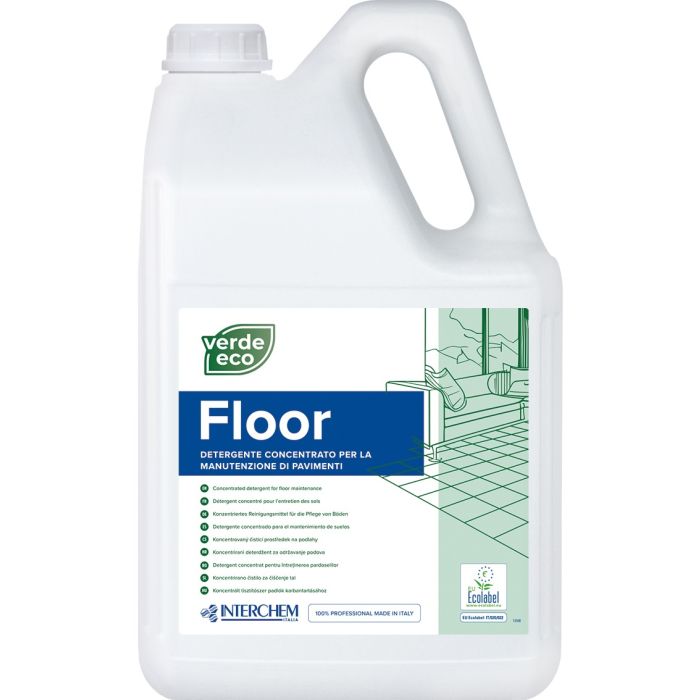 INTERCHEM VERDE ECO FLOOR detergente per pavimenti concentrato biodegradabile 5 litri