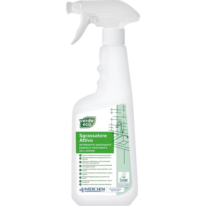 INTERCHEM VERDE ECO SGRASSATORE Sgrassatore energico agli agrumi biodegradabile 750 ml