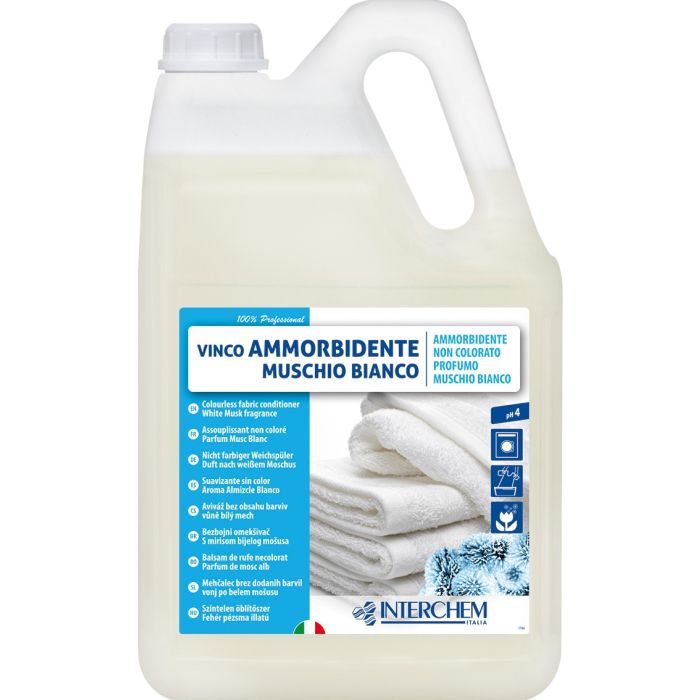 INTERCHEM VINCO AMMORBIDENTE MUSCHIO BIANCO ammorbidente liquido professionale 5 Kg