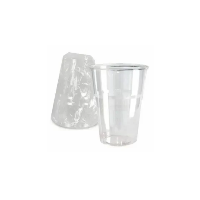 Bicchieri imbustati singolarmente in R-PET 250 cc conf. 800 pezzi - ARISTEA