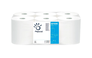 Rotolo Asciugamani Usati Rotolo Asciugamani Blu Per Alimentatore Centrale - 80m X 195mm, Confezione Da 6, Spedizione Gratis Rotoloni Asciugatutto - Foto 6