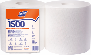 Real carta Paper Wall 1500 bobina di carta 800 strappi conf. 2 rotoli 2 veli 