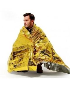 Telo isotermico di emergenza oro e argento 160 x 210 cm Gardening