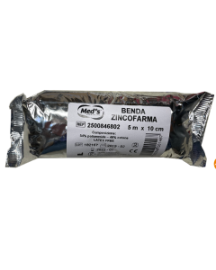 Benda zincofarma benda all'ossido di zinco anelastica misura cm 10 x 5 m