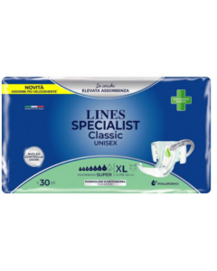Lines specialist pannolone mutandina classic super taglia XL 30 pezzi