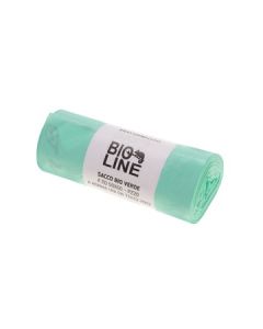 Sacchi per Umido Compostabili a rotolo 50 X 60 cm verdi 13 GR conf. 20 pezzi