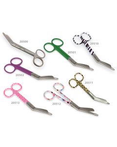 Forbici rette con punte alterne in acciaio inox 14 cm fantasia cuori Gima