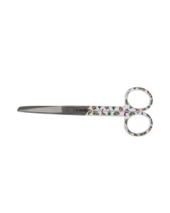 Forbici rette con punte alterne in acciaio inox 14 cm anelli fantasia bruco Gima
