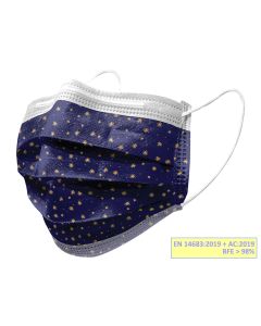 Mascherine Chirurgiche filtranti IIR stars adulti Gisafe Gima Conf. 10 pezzi