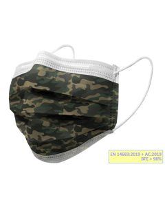 Mascherine Chirurgiche filtranti IIR militare adulti Gisafe Gima Conf. 10 pezzi