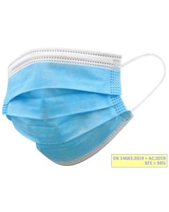 Mascherine Chirurgiche filtranti IIR azzurre adulti Gisafe Gima Conf. 10 pezzi