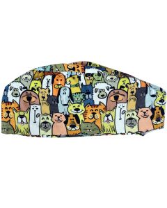 Cappellino chirurgico sala operatoria fantasia cani taglia M Gima