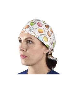 Cappellino chirurgico sala operatoria fantasia macarones taglia M Gima