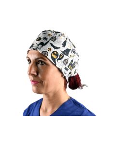 Cappellino chirurgico sala operatoria fantasia halloween taglia M Gima