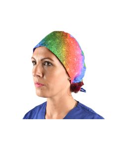 Cappellino chirurgico sala operatoria fantasia luccicante taglia L Gima