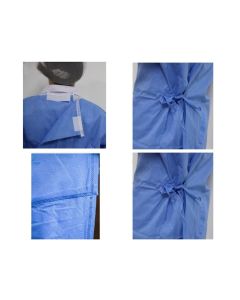 Camice chirurgico rinforzato sterile  50g/m2 120x140 cm misura M conf. 50 pezzi