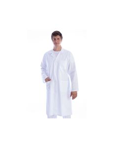 Camice medico da uomo cotone/poliestere taglia S bianco Gima
