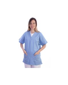 Casacca medica azzurra in cotone/poliestere unisex taglia XS Gima