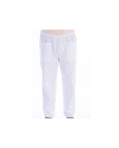 Pantaloni infermiere bianchi unisex cotone/poliestere taglia S Gima 