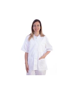 Casacca con bottoni bianca in cotone/poliestere donna taglia M Gima