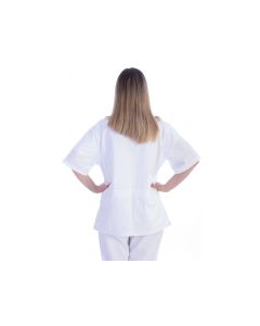 Casacca con bottoni bianca in cotone/poliestere donna taglia XXL Gima