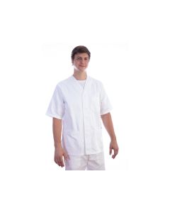 Casacca con bottoni bianca in cotone/poliestere unisex taglia S Gima