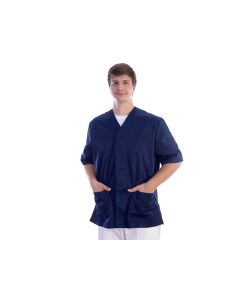 Casacca con bottoni blu in cotone/poliestere unisex taglia M Gima