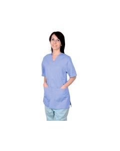 Casacca con bottoni azzurra in cotone/poliestere unisex taglia XS Gima
