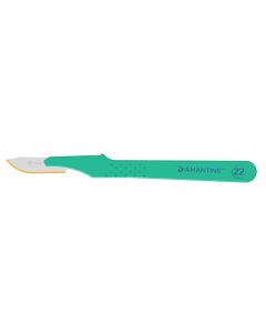 Bisturi monouso in acciaio inox Diamantine N.22 sterile conf. 10 pezzi