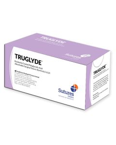 SUTURA ASSORBIBILE TRUGLYDE calibro 3/0, curva 3/8, ago 19 mm - 45 cm - viola conf. 12 pezzi