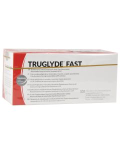 SUTURA ASSORBIBILE TRUGLYDE FAST calibro 2/0, curva 1/2, ago 35 mm - 75 cm - incolore conf. 12 pezzi