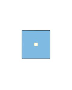 Telo chirurgico in TNT, 100 x 100 cm, azzurro, con foro diametro 10 cm, conf.50 pezzi