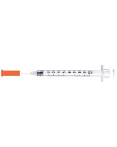 Siringa per insulina 0,5 ml con ago fisso 30G 0,3 x 8 mm spazio nullo sterile confezione da 100 pezzi Rays INSU/LIGHT