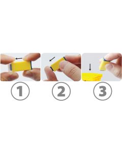 Lancette di sicurezza quadrate automatiche, calibro ago 23G, colore bianco, conf. 100 pezzi