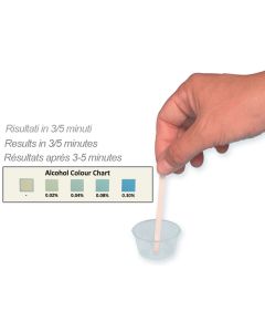 Test alcolimetrico a striscia-alcool test 25 pezzi