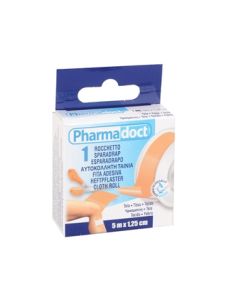 Rocchetto con cerotto medicale adesivo in tela-5mx1,25cm-Gima