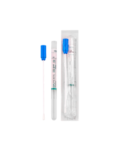 Tamponi Amies in provetta PP 12 x 150 mm asta in plastica punta in rayon 100 pezzi FL Medical