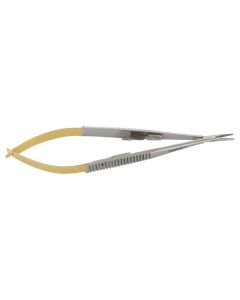 PORTA AGHI CASTROVIEJO IN TUGSTENO RETTO 14 cm punte lisce Gima
